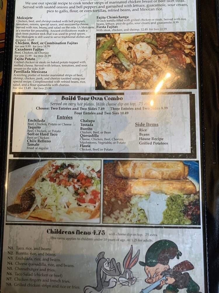 Cazadores - Ridgeland, MS menu_pic