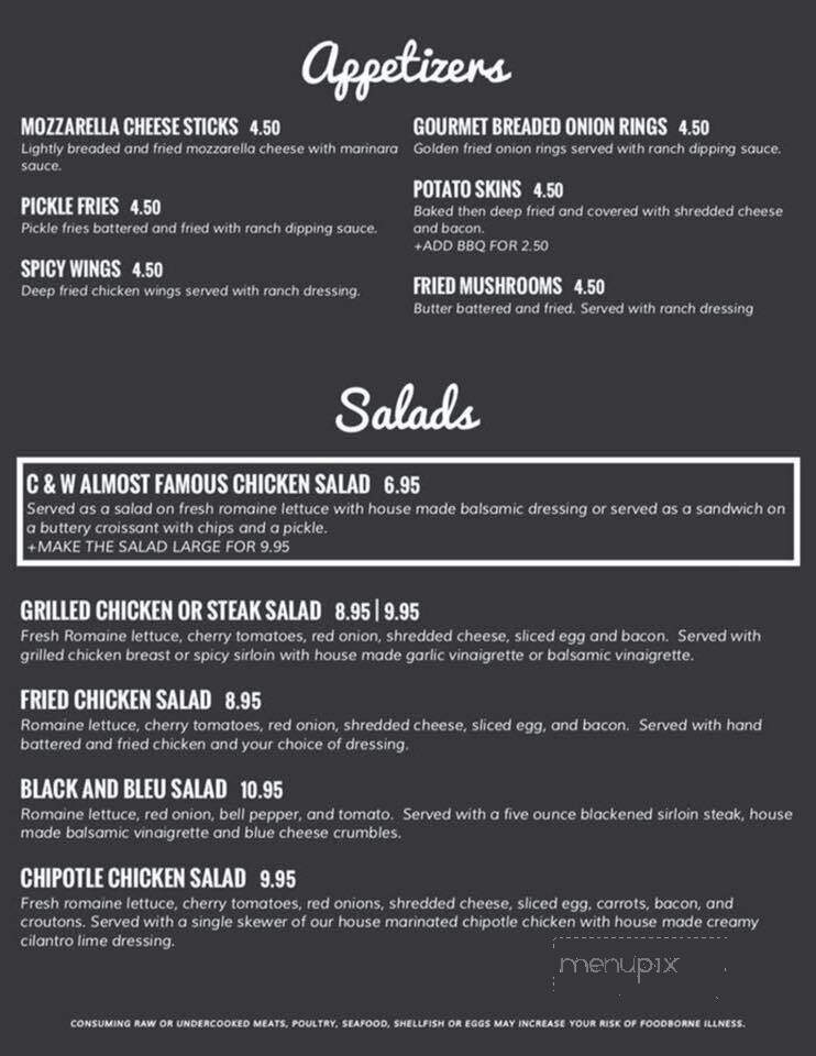 Country & Western Steakhouse - Camden, TN menu_pic