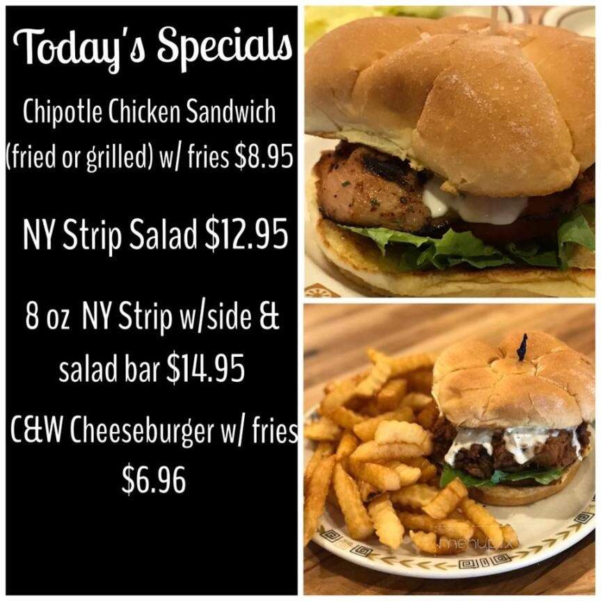 Country & Western Steakhouse - Camden, TN menu_pic