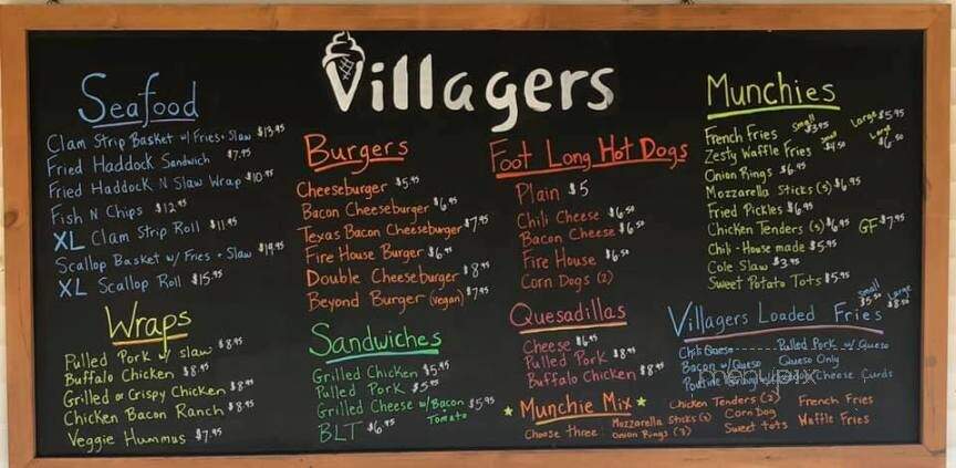 Villagers Ice Cream & Restaurant - Weathersfield, VT