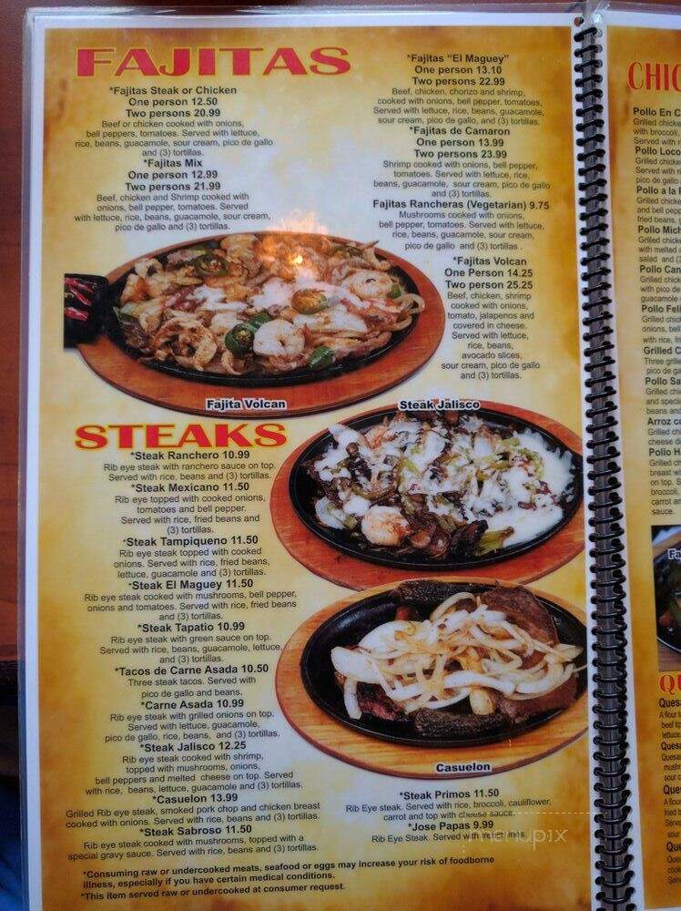 El Maguey Mexican - Platte City, MO menu_pic