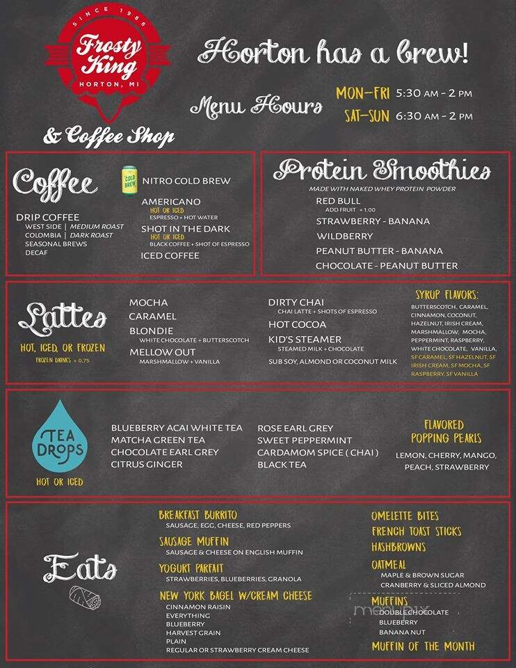 Frosty King - Horton, MI menu_pic