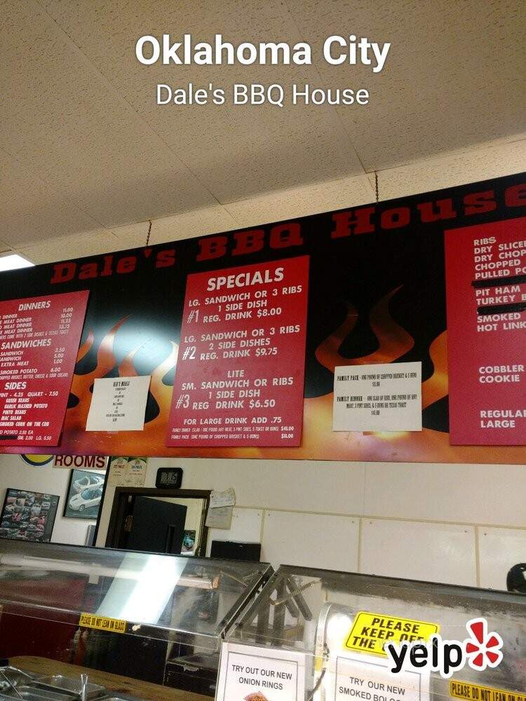 Dale's Bbq House - Oklahoma City, OK menu_pic