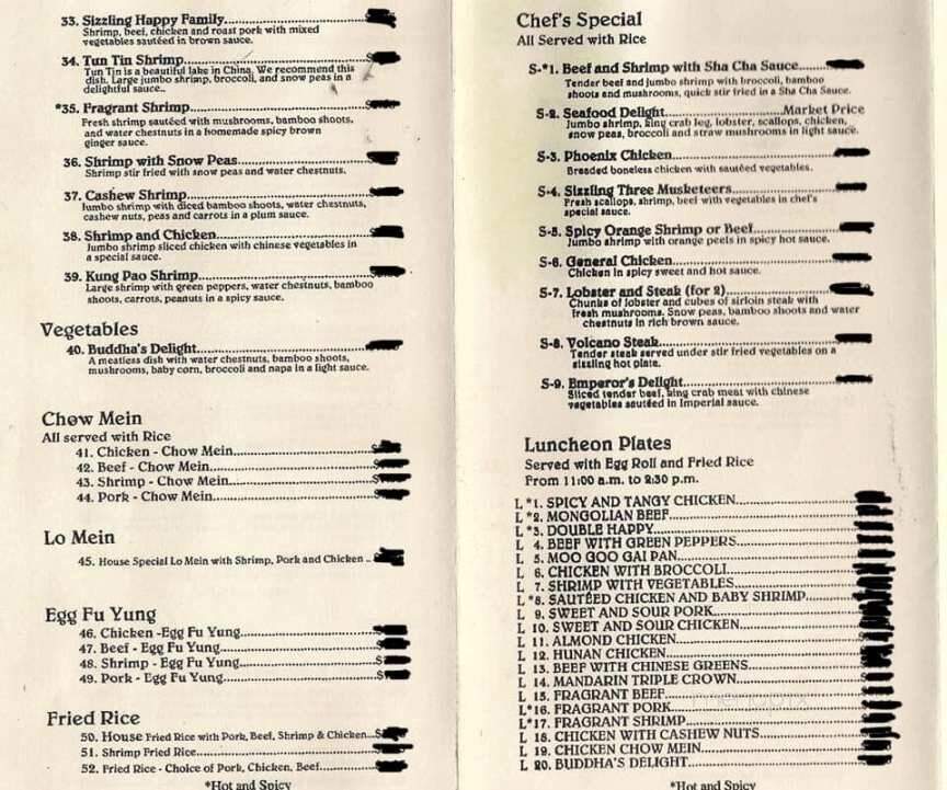 Kowloon Chinese Restaurant - Blytheville, AR menu_pic
