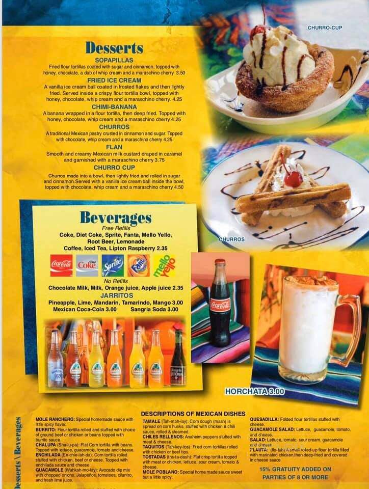 Rey Azteca - Palmyra, PA menu_pic