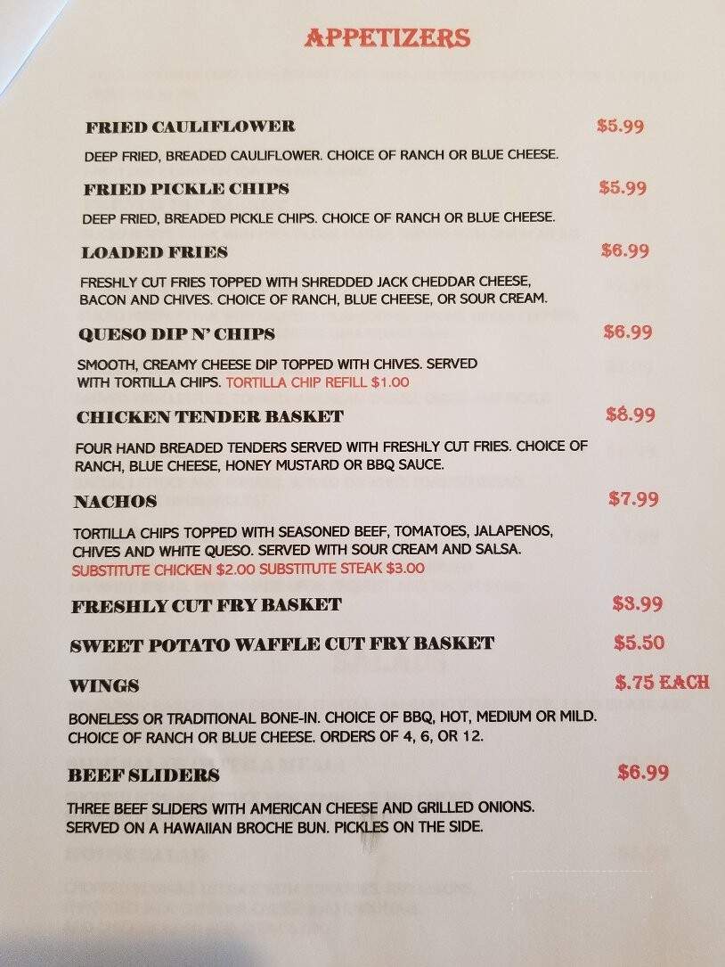 The Scrap Yard - Oak Grove, MO menu_pic