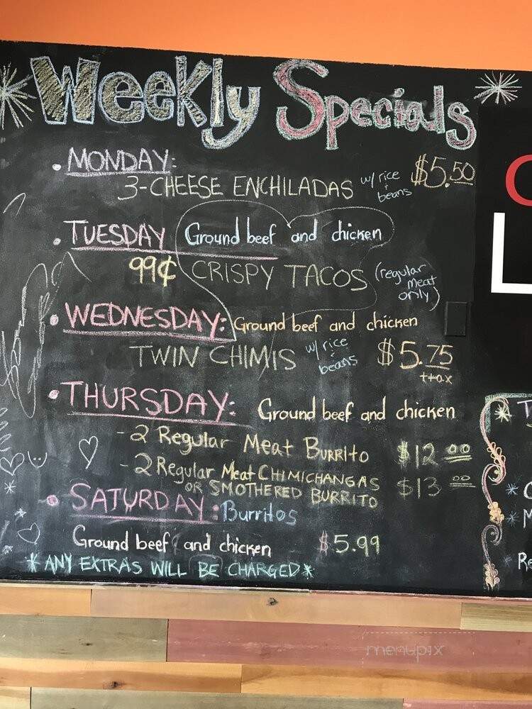 Casa Lupita - White Bear Lake, MN menu_pic