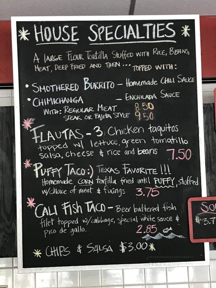 Casa Lupita - White Bear Lake, MN menu_pic