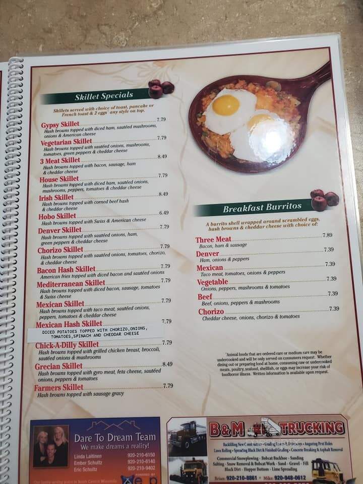 Appletree Family Restaurant - Columbus, WI menu_pic