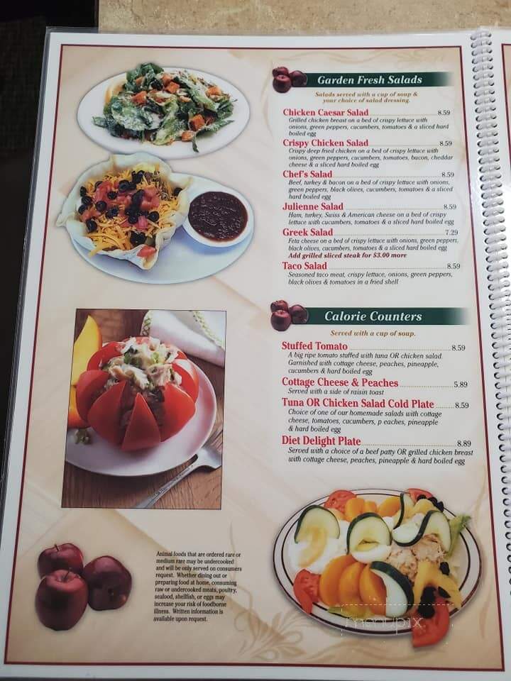 Appletree Family Restaurant - Columbus, WI menu_pic