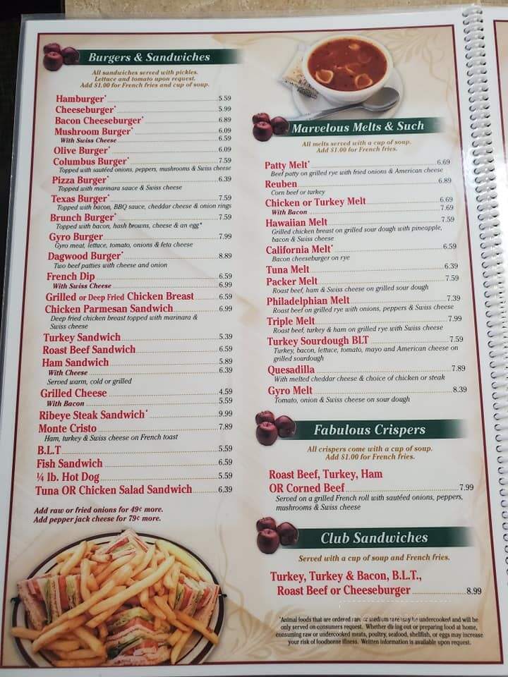 Appletree Family Restaurant - Columbus, WI menu_pic