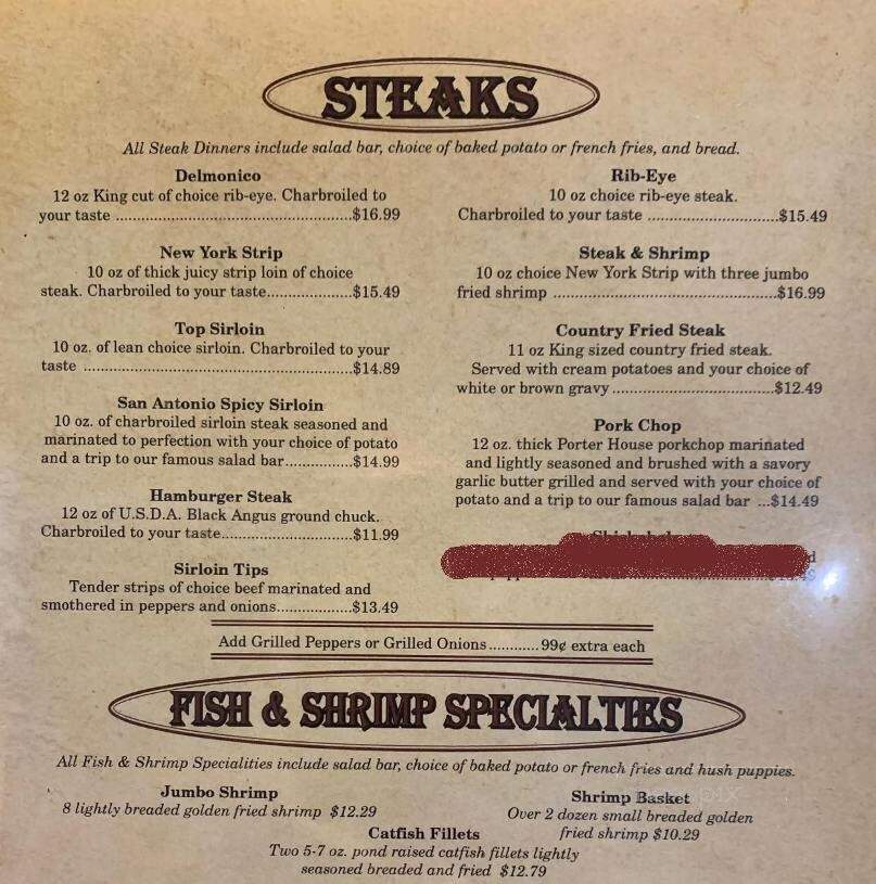 Grecian Family Restaurant - Lexington, TN menu_pic