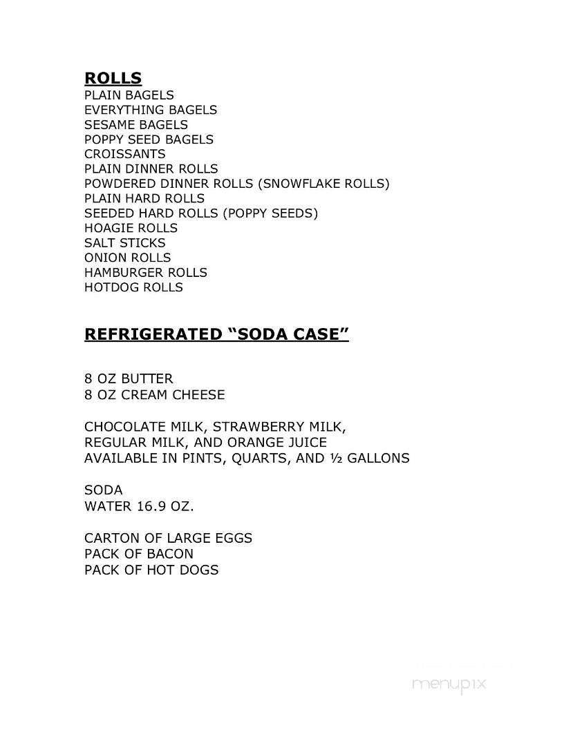 Corner Cone - Raceland, KY menu_pic