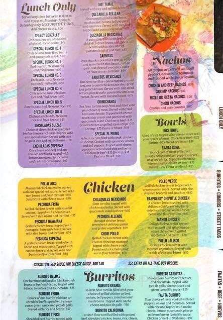Los Portales Mexican Restaurant - Benton, KY menu_pic