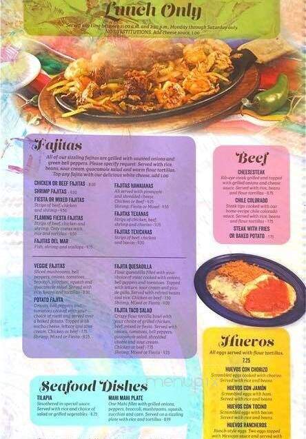 Los Portales Mexican Restaurant - Benton, KY menu_pic