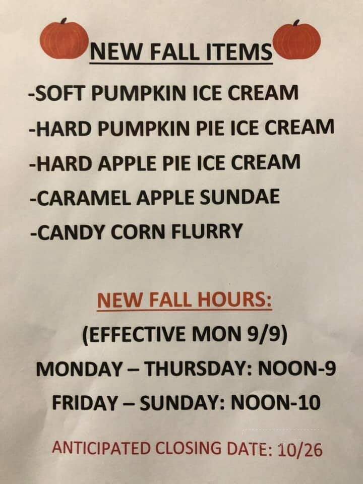 Footie's Freez - Cortland, NY menu_pic