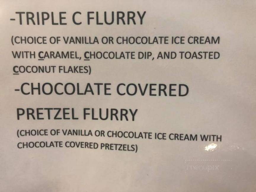 Footie's Freez - Cortland, NY menu_pic