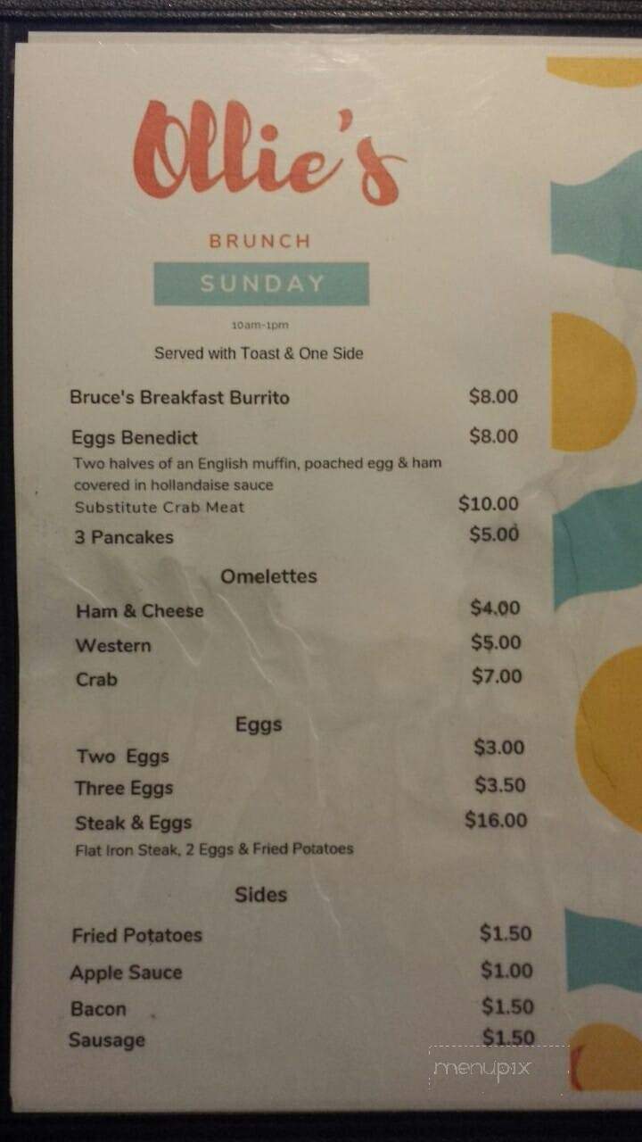 VIP Lounge - Martinsburg, WV menu_pic