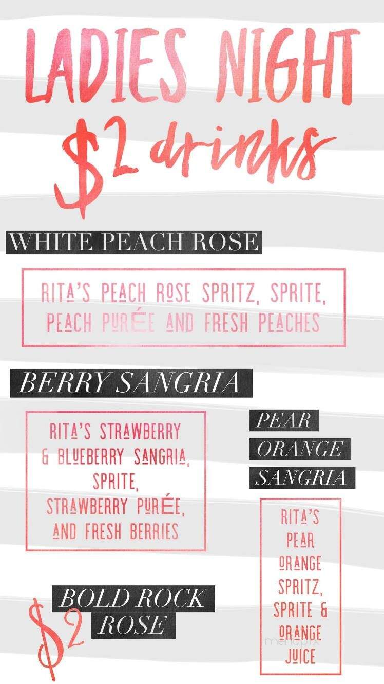 VIP Lounge - Martinsburg, WV menu_pic