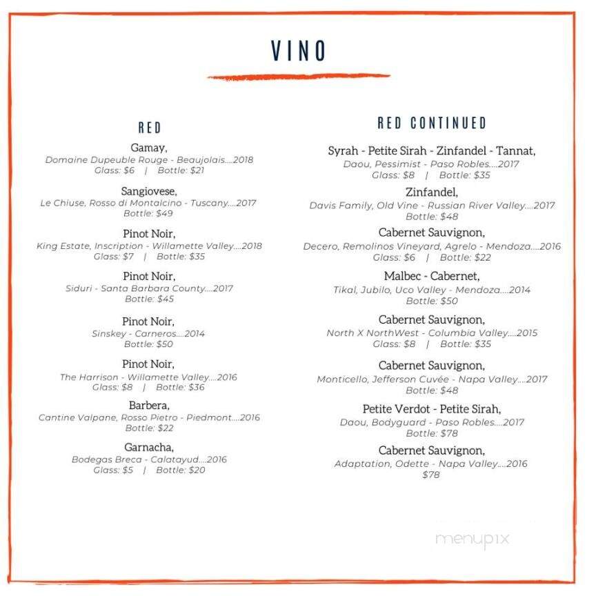 Bridge at Mill Creek - Highlands, NC menu_pic