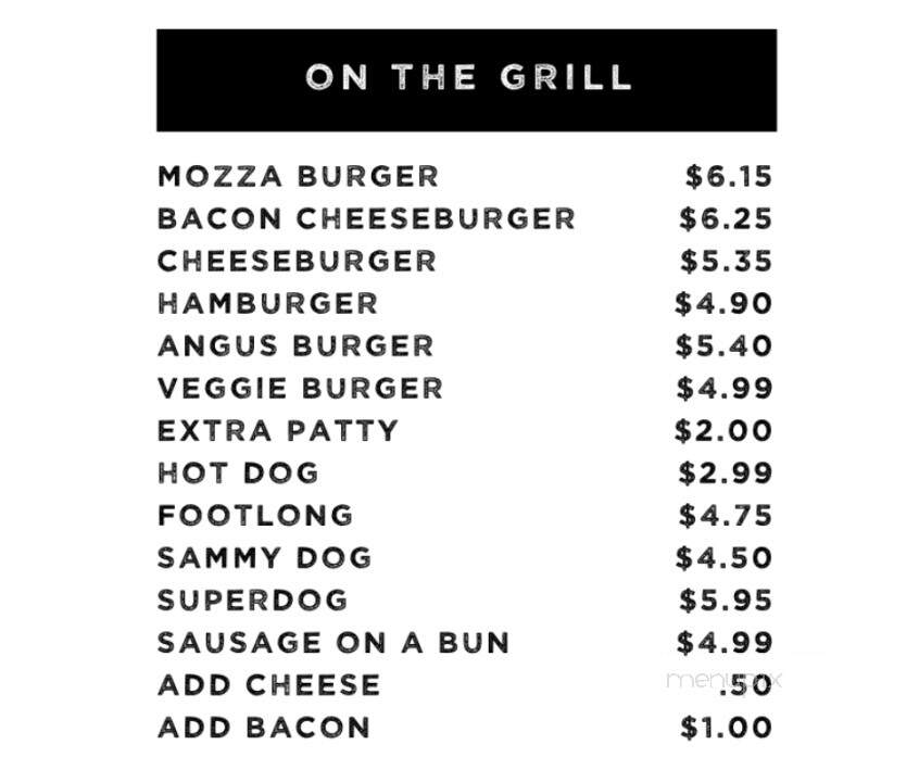 Willys Burger Shop - Clinton, ON menu_pic