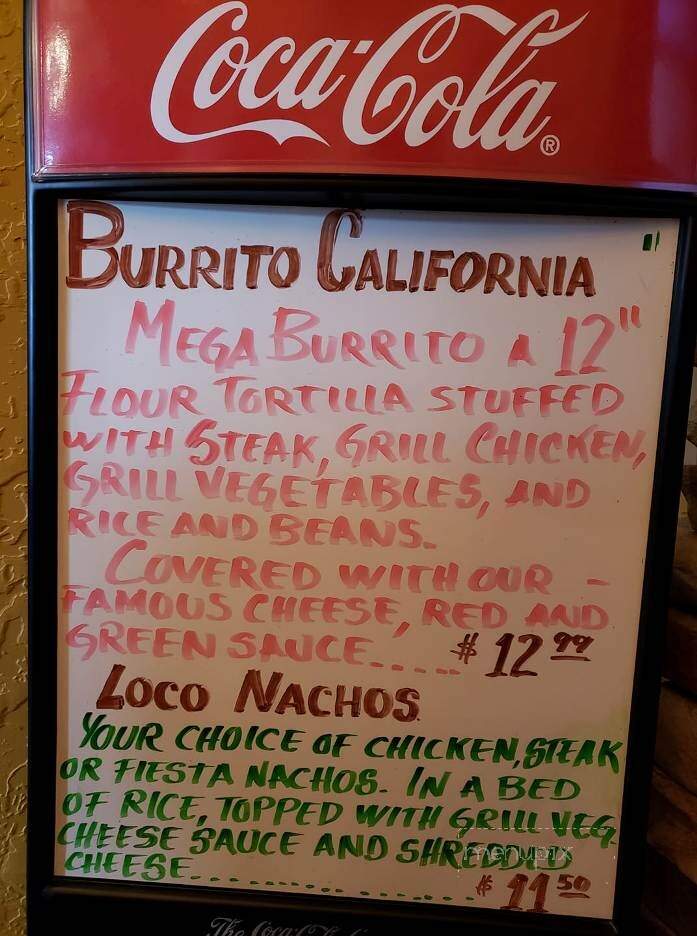 Los Arcos - Boaz, AL menu_pic