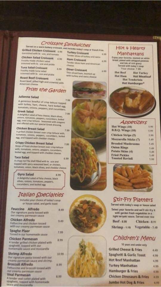 Dino's Diner & Family Rstrnt - Cameron, MO menu_pic