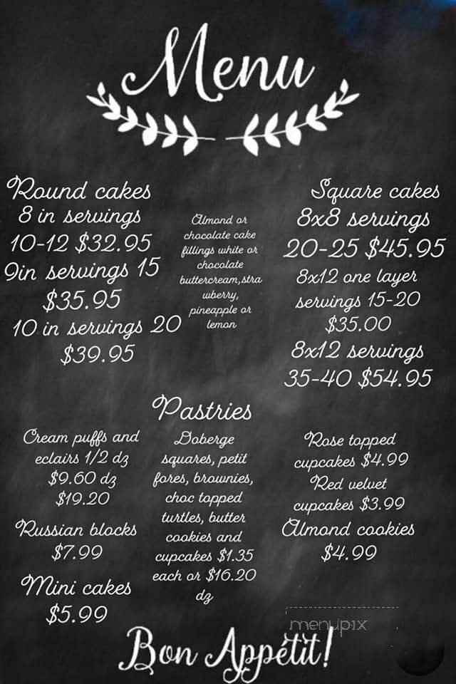 Creative Cakes - Harvey, LA menu_pic