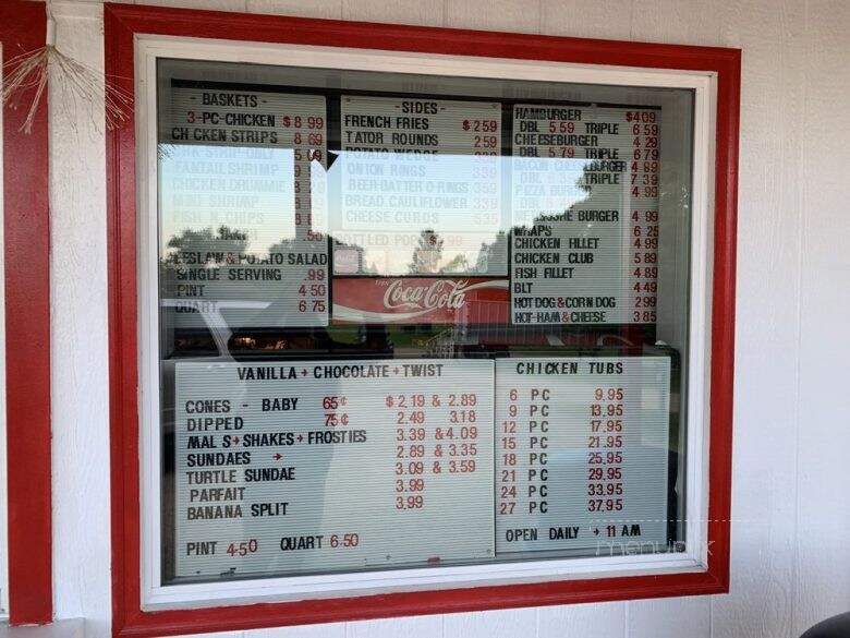 Metigoshe Drive-Inn - Bottineau, ND menu_pic