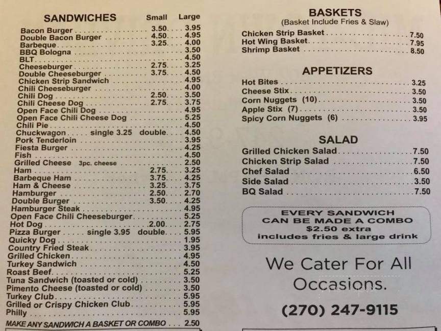 Mid-Town Drive-In - Mayfield, KY menu_pic