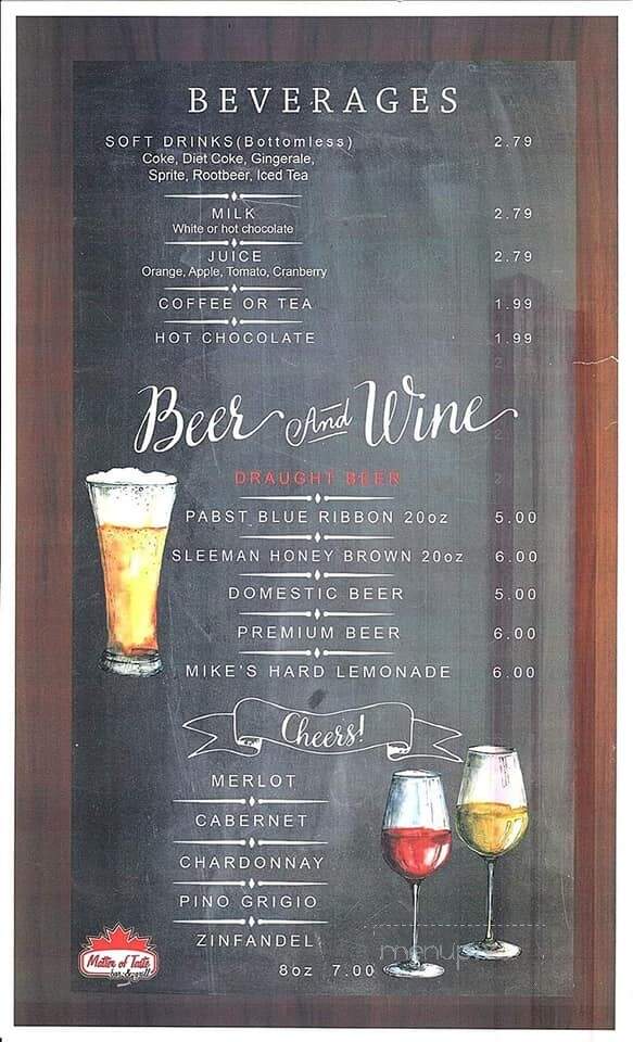 Matter of Taste - Windsor, ON menu_pic