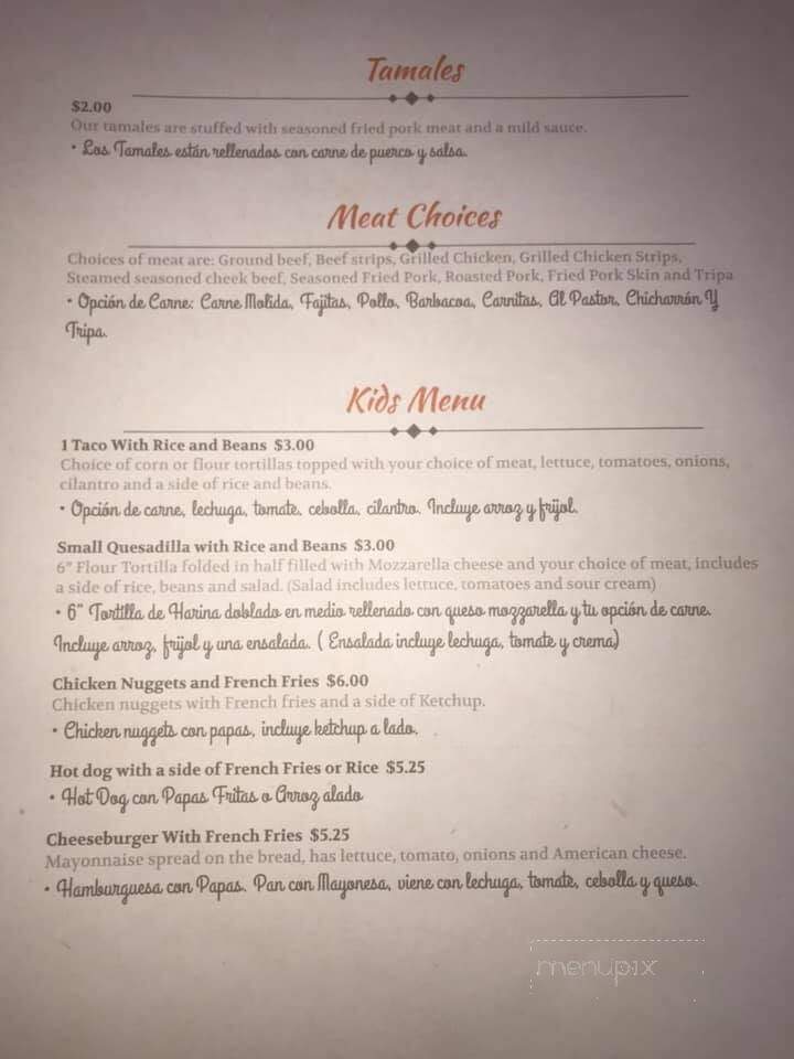 Taco Express - Wauchula, FL menu_pic