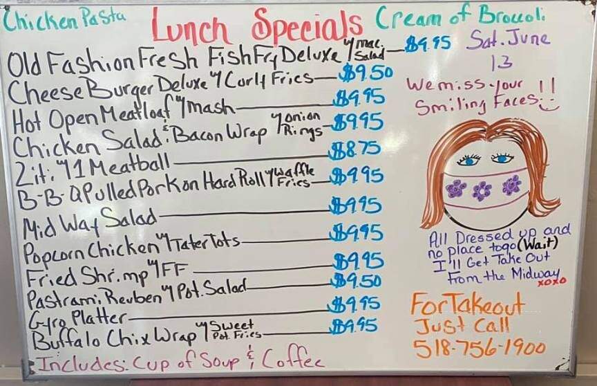 Mid Way Cafe - Ravena, NY menu_pic