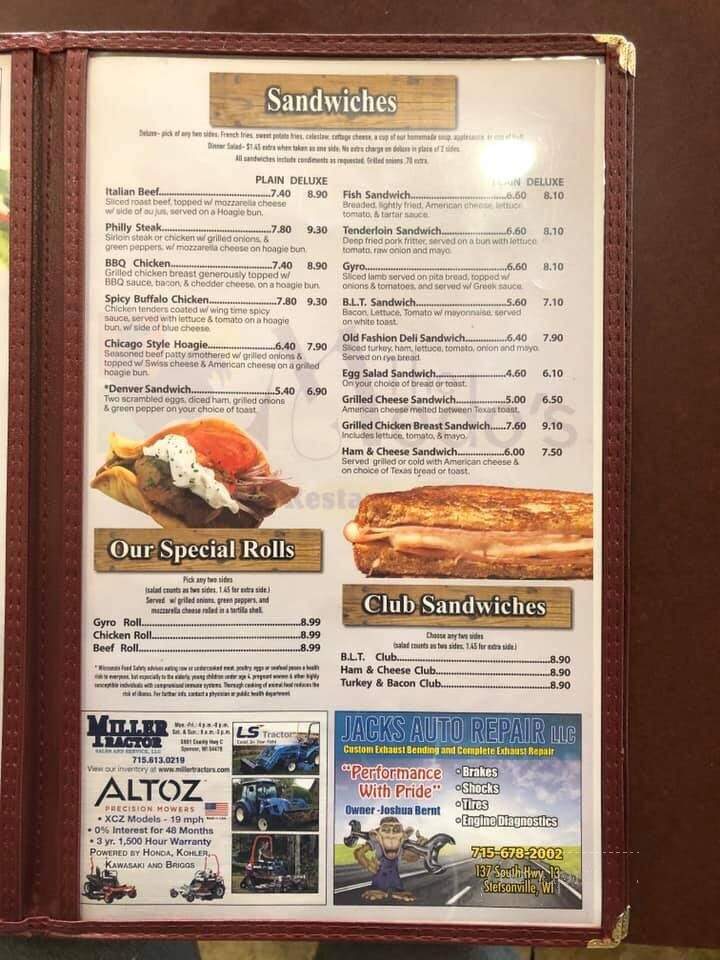 Medo's Family Style Restaurant - Abbotsford, WI menu_pic