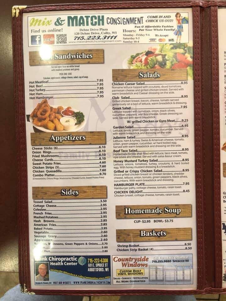 Medo's Family Style Restaurant - Abbotsford, WI menu_pic
