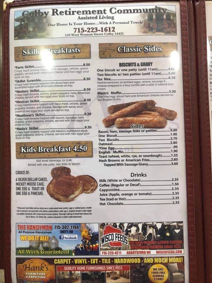 Medo's Family Style Restaurant - Abbotsford, WI menu_pic