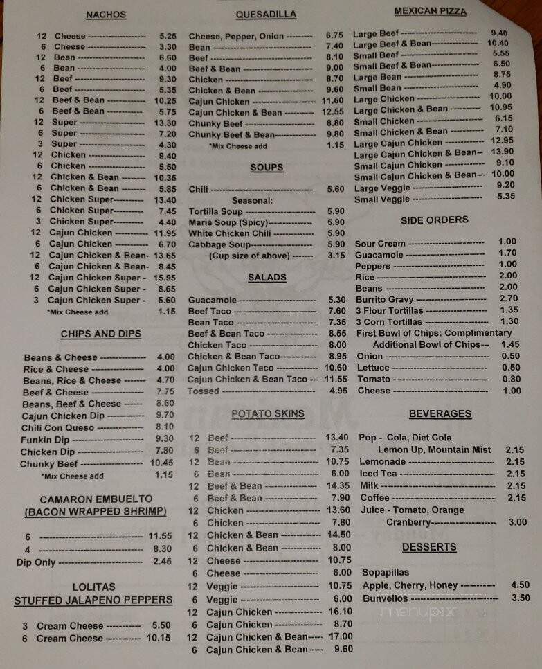 Magdalena's - Lambertville, MI menu_pic