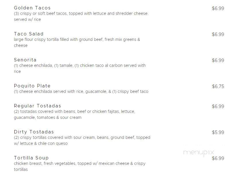 Rancho Grande Mexican - Center, TX menu_pic
