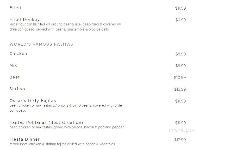 Rancho Grande Mexican - Center, TX menu_pic