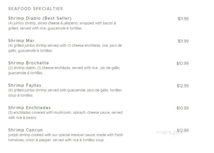 Rancho Grande Mexican - Center, TX menu_pic