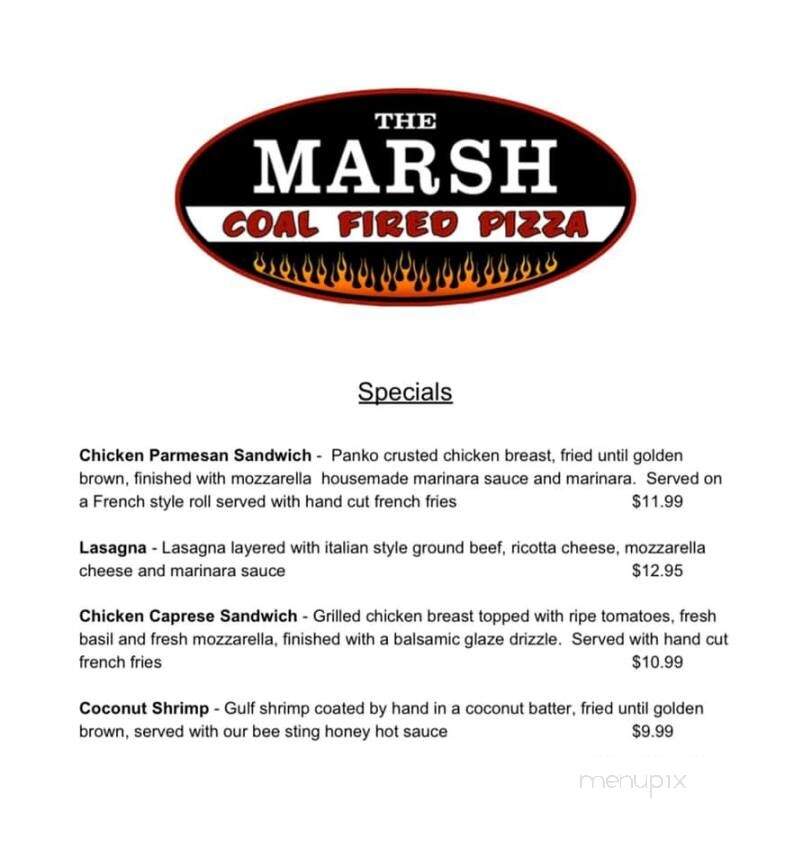 The Marsh Coal Fired Pizza - Marshfield, MA menu_pic