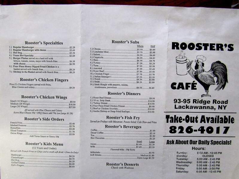 Rooster's Cafe - Lackawanna, NY