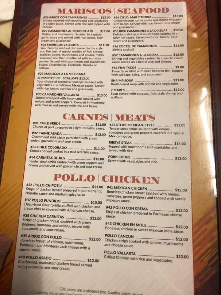 Fiesta Vallarta - Waukon, IA menu_pic