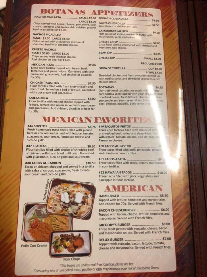 Fiesta Vallarta - Waukon, IA menu_pic