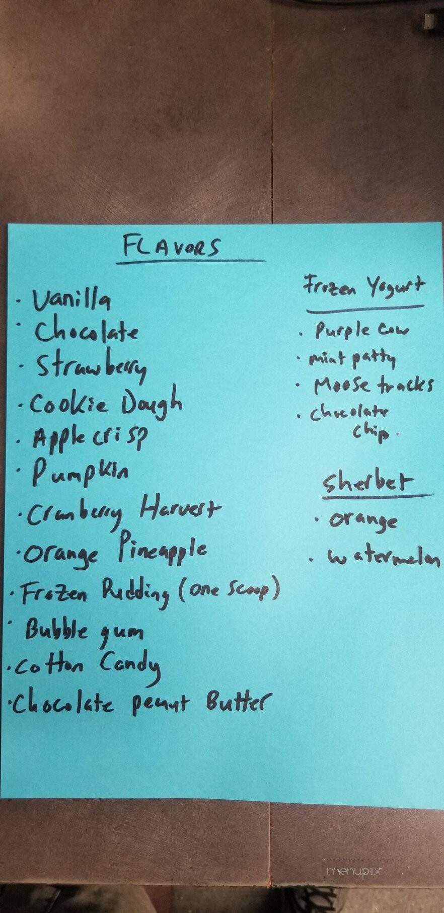 Jjs Ice Cream - Upton, MA menu_pic