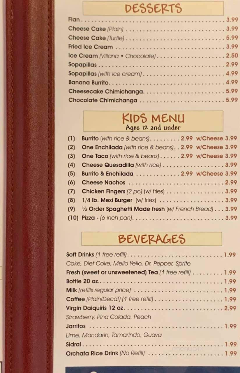 Mexi Wing IV - Sweetwater, TN menu_pic