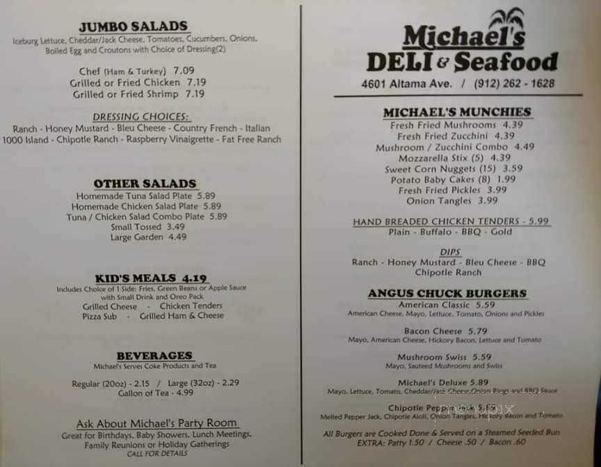 Michael's Deli & Seafood - Brunswick, GA