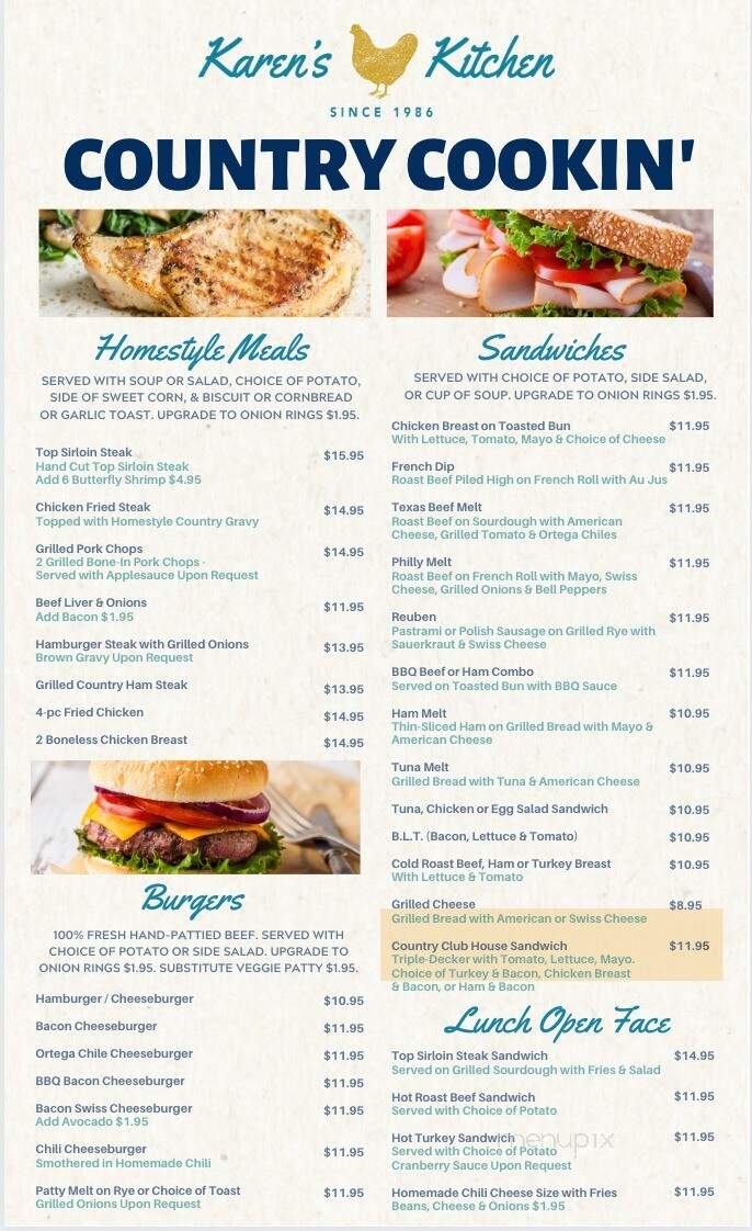 Karen's Kitchen 4 - Quartz Hill, CA menu_pic