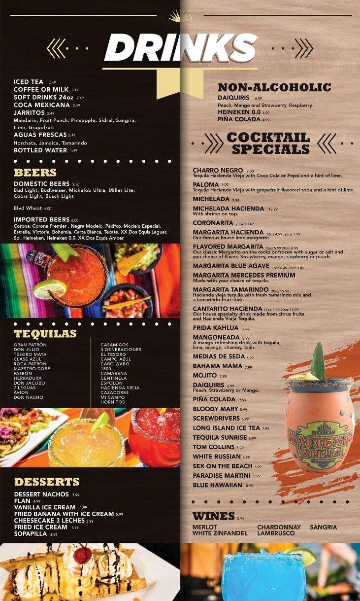 Hacienda Vieja Mexican Grill - Independence, MO menu_pic