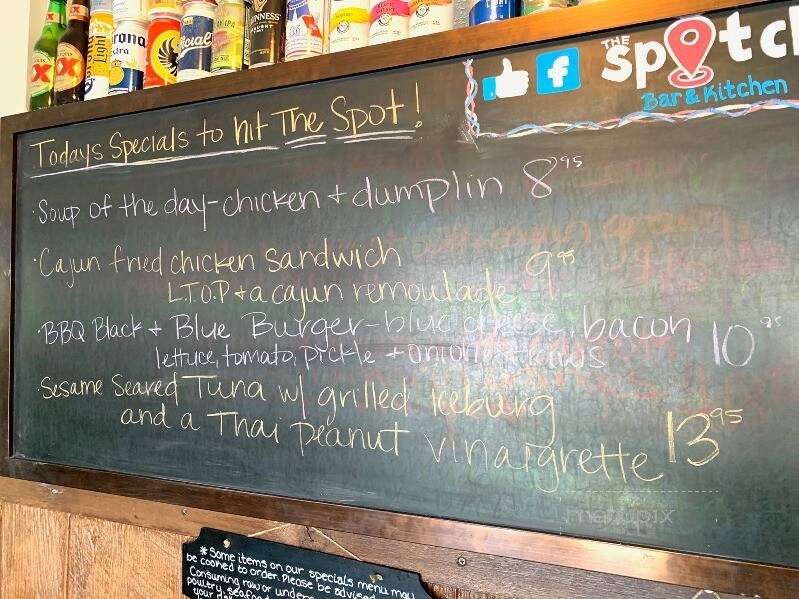 The Spot - Carolina Beach, NC menu_pic